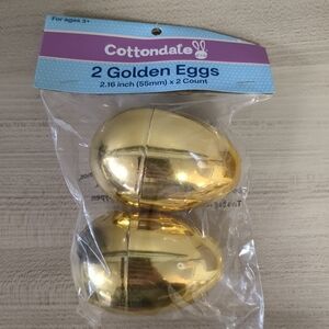 Golden Easter Egg 2 Pack 2.16" Easter Bunny